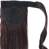 Bağlamalı Dalgalı At Kuyruğu - Koyu Kahve thumbnail 4