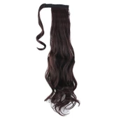 Bağlamalı Dalgalı At Kuyruğu - Koyu Kahve thumbnail 2