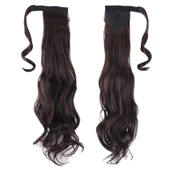 Bağlamalı Dalgalı At Kuyruğu - Koyu Kahve thumbnail 1