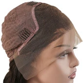 Gerçek Front Lace Tül Peruk - Kabarık Afro - Kızıl 70-75cm thumbnail 4