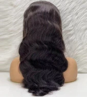 Gerçek Front Lace Tül Peruk - Dalgalı - Doğal 65-70cm thumbnail 4