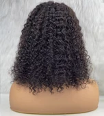 Gerçek Front Lace Tül Peruk - Kabarık Dalga - Doğal 50-55cm thumbnail 4