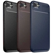 Apple iPhone 6 Plus Karbon Desenli Negro Silikon Kılıf thumbnail 1