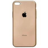 Apple Iphone 7 / 8 Plus Araç Tutucu Mıknatıslı Logolu Arka Cam Kapak Kılıf - 4