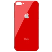 Apple Iphone 7 / 8 Plus Araç Tutucu Mıknatıslı Logolu Arka Cam Kapak Kılıf - 6