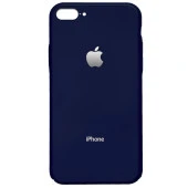 Apple Iphone 7 / 8 Plus Araç Tutucu Mıknatıslı Logolu Arka Cam Kapak Kılıf - 7