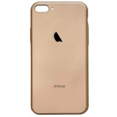 Apple Iphone 7 / 8 Plus Araç Tutucu Mıknatıslı Logolu Arka Cam Kapak Kılıf - 11