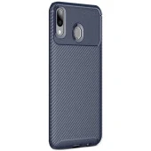 Huawei Y7 Prime 2019 Karbon Desenli Negro Silikon Kılıf thumbnail 3