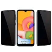 Samsung Galaxy A01 / M01 Yandan Görünmeyen 5D Hayalet Ekran Koruyucu thumbnail 3