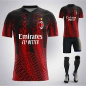 Milan  Erkek Halı Saha Forması Tasarımı Futbol Forması Kişiye Özel - 1