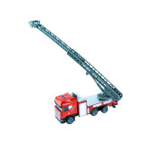 Oyuncak İtfaiye Kurtarma Kamyonu Metal Mini Çek Bırak 12 Cm - 1