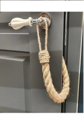 Kapı Stopu - Otantik Jüt Halat Kapı Stopu - Door Stopper - 1