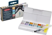 Derwent Metallic Paint Pan Set 12'li Tablet Sulu Boya Metalik Renkler / 2305657 thumbnail 1
