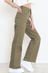 Palazzo Kot Pantolon Haki - 4