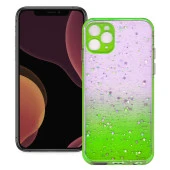 Apple iPhone 11 Pro Simli Şeffaf Sert Slikon Kılıf thumbnail 9