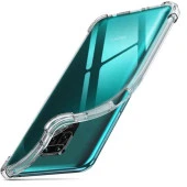 Xiaomi Redmi Note 9 Shock Absorbing Darbe Emicili Şeffaf Silikon Kılıf thumbnail 2