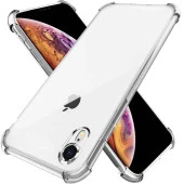 Apple IPhone XR Shock Absorbing Darbe Emicili Şeffaf Silikon Kılıf thumbnail 3