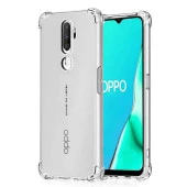 Oppo A5 2020 / A9 2020 Shock Absorbing Darbe Emicili Şeffaf Silikon Kılıf thumbnail 1