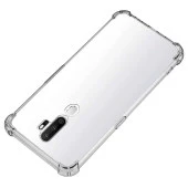 Oppo A5 2020 / A9 2020 Shock Absorbing Darbe Emicili Şeffaf Silikon Kılıf thumbnail 3