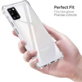 Samsung Galaxy A31 Shock Absorbing Darbe Emicili Şeffaf Silikon Kılıf thumbnail 5