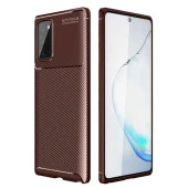 Samsung Galaxy Note 20 Ultra Karbon Desenli Negro Silikon Kılıf thumbnail 1