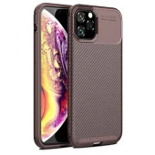 Apple Iphone 12 Pro Max Karbon Desenli Negro Silikon Kılıf thumbnail 1