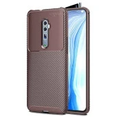 Oppo Reno 10X Zoom Karbon Desenli Negro Silikon Kılıf thumbnail 1