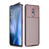 Oppo Reno Karbon Desenli Negro Silikon Kılıf thumbnail 1