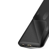 Xiaomi Mi 8 Pro Karbon Desenli Negro Silikon Kılıf thumbnail 4