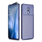 Oppo Reno Karbon Desenli Negro Silikon Kılıf thumbnail 2