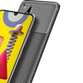 Xiaomi Mi 8 Pro Karbon Desenli Negro Silikon Kılıf thumbnail 6