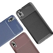 Xiaomi Redmi 7A Karbon Desenli Negro Silikon Kılıf thumbnail 6