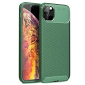 Apple iPhone 11 Pro Max Karbon Desenli Negro Silikon Kılıf thumbnail 5