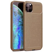 Apple Iphone 11 Pro Karbon Desenli Negro Silikon Kılıf - 3