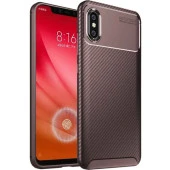 Xiaomi Mi 8 Pro Karbon Desenli Negro Silikon Kılıf thumbnail 1