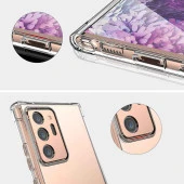 Samsung Galaxy Note 20 Plus Shock Absorbing Darbe Emicili Şeffaf Silikon Kılıf thumbnail 5