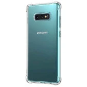 Samsung Galaxy S10 Shock Absorbing Darbe Emicili Şeffaf Silikon Kılıf thumbnail 2