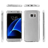 Samsung Galaxy S7 Edge Shock Absorbing Darbe Emicili Şeffaf Silikon Kılıf thumbnail 3