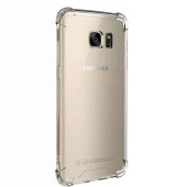 Samsung Galaxy S7 Edge Shock Absorbing Darbe Emicili Şeffaf Silikon Kılıf thumbnail 4