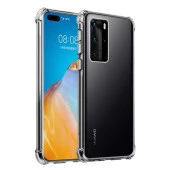 Huawei P40 Shock Absorbing Darbe Emicili Şeffaf Silikon Kılıf thumbnail 1