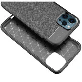 Apple IPhone 12 Pro Max Deri Görünümlü Firo Silikon Kılıf thumbnail 3