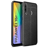 Huawei Y6P Deri Görünümlü Firo Silikon Kılıf thumbnail 3