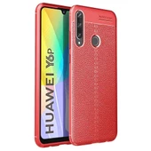 Huawei Y6P Deri Görünümlü Firo Silikon Kılıf thumbnail 1