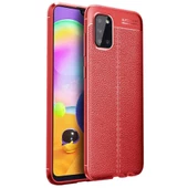 Samsung Galaxy A31 Deri Görünümlü Firo Silikon Kılıf - 1