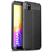 Huawei Y5P Deri Görünümlü Firo Silikon Kılıf thumbnail 5