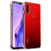 Oppo A31 Shock Absorbing Darbe Emicili Şeffaf Silikon Kılıf thumbnail 1