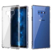 Samsung Galaxy Note 9 Shock Absorbing Darbe Emicili Şeffaf Silikon Kılıf thumbnail 3