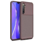 Realme XT Karbon Desenli Negro Silikon Kılıf thumbnail 1