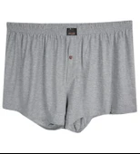 Battal Beden Erkek Boxer Penye Düz Grimelanj - 2