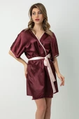 DoReMi Saten Kuşaklı Biye Detaylı Sabahlık - 12